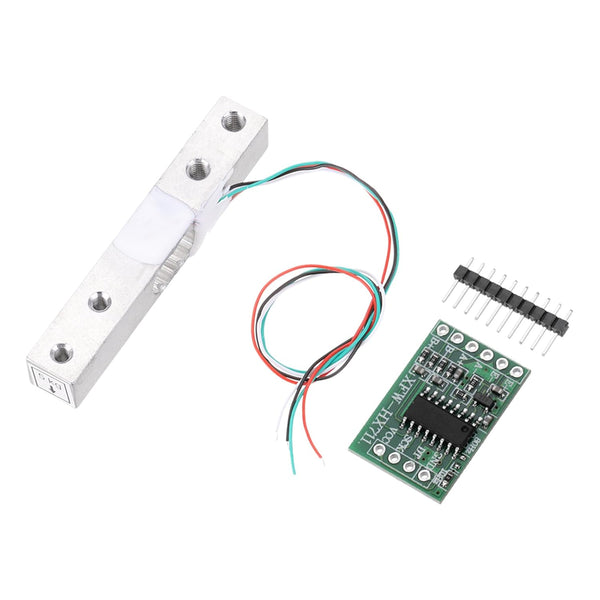 MECCANIXITY Digital Load Cell Weight Sensor 5KG + HX711 Module, 24 Bit Precision A/D for DIY Kitchen Scale Kit