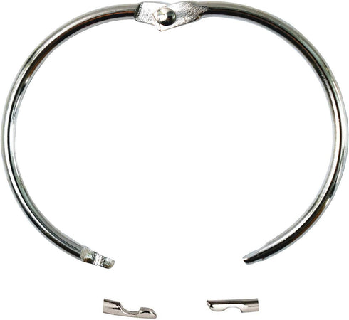 Book Binder Rings 2 Inch - 20 Pack Nickel Plated Silver Loose Leaf Rings for Office Use