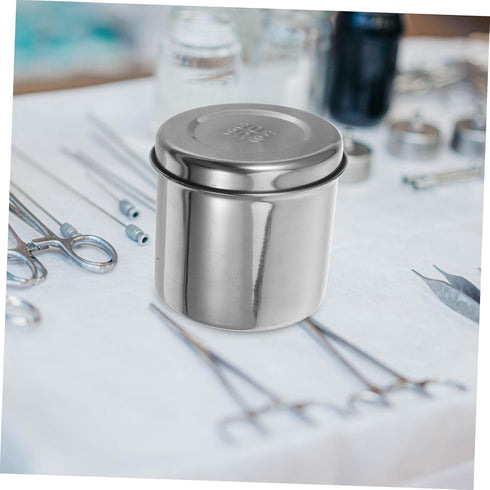 ELAYARD Stainless Steel Storage Jar for Dressings Gauze Premium Unguent Holder Canister for Salons for Items