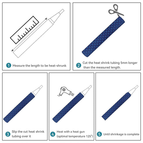 Accering Fishscale Pattern Fishing Rod Handle Wrap, 3.3ft for Sports Racquets, Paddle Handles, Kitchen Supplies