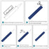 Accering Fishscale Pattern Fishing Rod Handle Wrap, 3.3ft for Sports Racquets, Paddle Handles, Kitchen Supplies