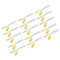 MECCANIXITY 15pcs K Type Thermocouple Mini Connector Temperature Sensor Probes, Fiberglass 3.3ft