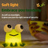 CQDAKET Dimmable, Frog Night Light for Kids, Rechargeable Bedside Touch Lamp, with Timer, Soft Silicone Nursery Night