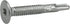 Premium Self-Drilling Metal Screws, Silver, #10 x 1-7/16 inches, Epoxy Coated Steel, Wafer Head, Box of 68 Screws