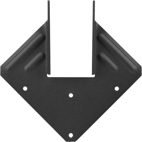 20 Pcs Black Hurricane Tie - Thickness 2.2mm (13 Gauge) Joist Hangers for Roofing Trusses Wood Timber Connectors