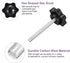 uxcell 6Pcs M4 x 40mm Star Knobs, Plastic Hex Shaped Clamping Knob for Umbrella Base Replacement