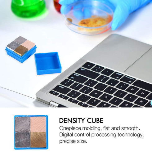 ULTECHNOVO 8 Pcs Set Material Density Equipment Metal Cubes for Science Experiments and Density Kit