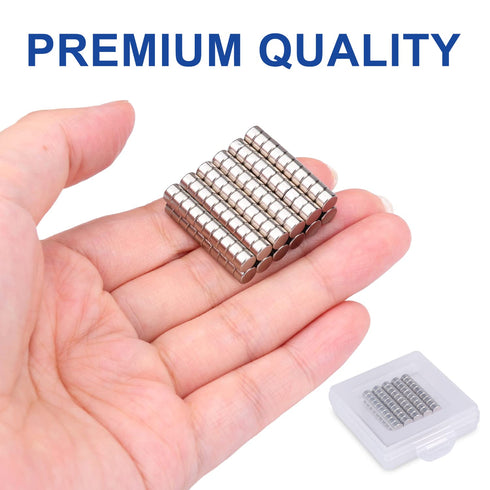 DIYMAG 120Pcs Small Magnets, Mini Refrigerator Magnets for Crafts, Multi-Use Strong Round Fridge Magnets