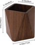 Black Walnut Wooden Pencil Box, Multi-Use Desk Writing Stationary Organizer, Wood Pen Holder for Office Supplies