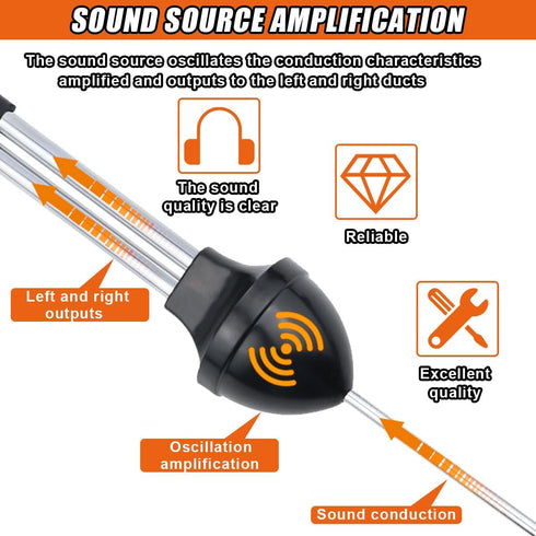 DUSCOKE (1PC) Car Engine Mechanic Stethoscope Sensitive Hearing Tool, Automotive Engine Diagnostic Tool with Extended