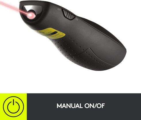 Logitech R400, Wireless Presenter USB-A PowerPoint Clicker with Laser Pointer, Wireless Presentation Clicker Remote