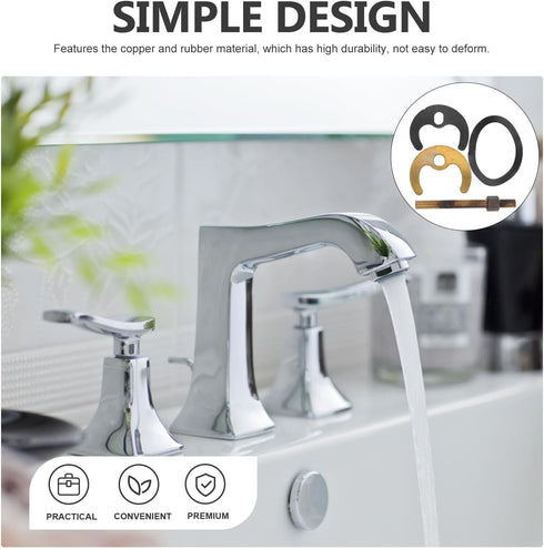 HEMOTON 2 Sets Horseshoe Mounting Accessories Kitchen Faucet Installation Kit Faucet Fixing Fitting Set Washers Sink Faucet Bracket for Repairing Faucet Sink Accesorios Lengthen
