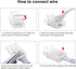 RGBZONE 10 Packs 4-Pin RGB LED Light Strip Connectors, 10mm Wide Unwired Solderless Quick Connectors