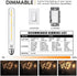 XININSUN T10 LED Bulb, 8.9 Inch Long Tubular LED Light Bulbs, 40 Watt Equivalent, 400LM, E26 4W LED T10 Bulb, Dimmable