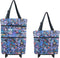 EmHangzz Folding Shopping Bag with Wheels, Small Rolling Folding Grocery Cart on Wheels,