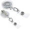 Bulk 25 Pack - Premium Retractable ID & Key-Card Badge Reels with Secure Metal Belt Clip