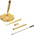 Outus 2 Pieces Wedding Pens for Guest Book Signing, Metal Hollow Round Holder Stand Set for Wedding Supplies