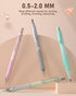 Nicpro 31PCS Pastel Mechanical Pencil Set in Case, Cute Mechanical Pencils 0.5, 0.7, 0.9 mm & 2.0 mm with 15 Tube (HB 2B Colors)Lead Refills, 3 Erasers, Aesthetic School Supplies for Writing Sketching by Nicpro