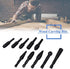Mesee 10 Pieces Rotary Burr Rasp Set, 1/4 Inch Hex Shank Quick Change Wood Carving Drill Bits Carbon Steel File Rasp DIY Woodworking Tool for Wood Plastic Engraving Polishing Grinding