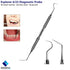 4Pcs 6/23, Professional Oral Care Tools Tartar Removal Scaler, College Tweezer, Explorer Probe Mouth Mirror for Dental