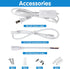 AQIQUUT 2ft, Light,25W 6500K 3200LM Cover,T8 Warehouse(2-Pack) Led Shop Light Led Shop Clear LED Light Fixture,Ceiling