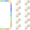 PAUTIX 12mm Connectors 10pcs L-Shaped/Corner(Right) Connectors,Solderless Terminal Extension Connection for 3-Pin RGB