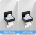 Toilet Paper Holder with Shelf,Flushable Wet Wipes Dispenser for Bathroom,Toilet Paper Holder with Storage, Stainless