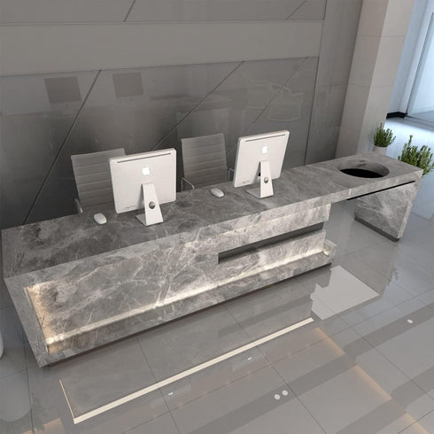 Grey Marble Textured Wallpaper, Peel and Stick Gray Granite Contact Paper, 16x79 inch Waterproof Vinyl for Kitchen