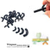 Yoliko 26 4 3/16",1/4",5/16",3/8" Pcs Sizes Wingnuts, Quality Carbon Steel Wing Nuts Black Zinc Plated Fasteners Parts