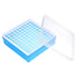 YOKIVE Polypropylene Test Tube Rack Holder for 1.5ml, 2ml Lab Test Tubes (Blue, 100-Sockets)