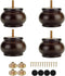 Maricome 2 Inch Round Furniture Feet Predrilled M8 Bolt Screw in Set