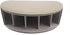 Remote Control Holder Organizer, Beige Leather Storage with 5 Spacious Compartments for Table Desk