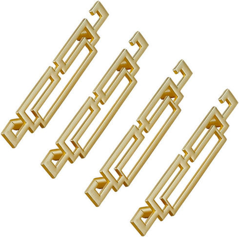 4PCS Chinese Style Cabinet Pull Handles, Drawer Pulls, Closet Hardware for Furniture Dresser Drawer with Screws