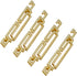 4PCS Chinese Style Cabinet Pull Handles, Drawer Pulls, Closet Hardware for Furniture Dresser Drawer with Screws