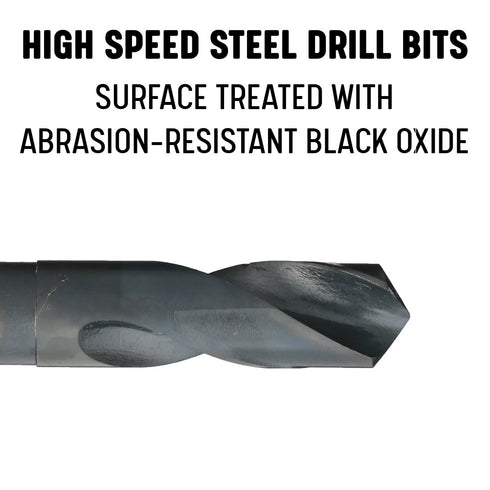 Drill America DWDRSD1-13/32 1-13/32" High Speed Steel Drill Bit with 1/2" Shank, DWDRSD Series