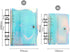 Standard 6-Ring Rainbow Clear Soft PVC Notebook Cover Protector, Round Ring Binder for Loose Leaf Pages (A6)