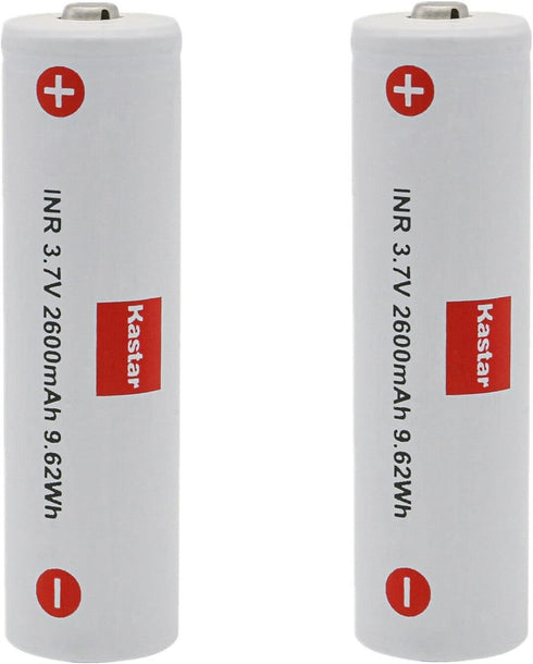 Kastar 2-Pack 3.7V 2600mAh Rechargeable Battery for Zhiyun-Tech Gimbal CRANE V1, CRANE 2, CRANE 2S, CRANE 3S, CRANE 3S