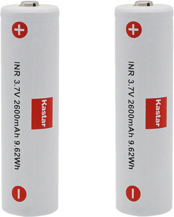 Kastar 2-Pack 3.7V 2600mAh Rechargeable Battery for Zhiyun-Tech Gimbal CRANE V1, CRANE 2, CRANE 2S, CRANE 3S, CRANE 3S