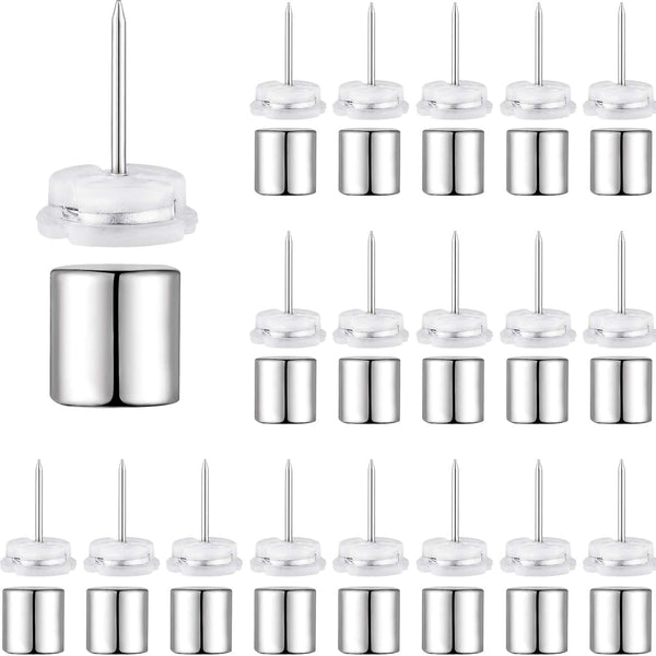 Outus 20 Sets Magnetic Push Pin Magnet Thumb Tack Poster Hanger Thumb Tacks