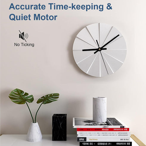 6 Pieces Clock Mechanism Replacement Kit with 9 Pack Clock Hands, Battery Operated for DIY Clock Repair