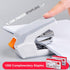 Deli Effortless Standard Desktop Stapler, One Finger Touch Stapling, Easy to Load Ergonomic Stapler, 25 Sheet Capacity, Includes 1000 Staples and A Staple Remover by Leven