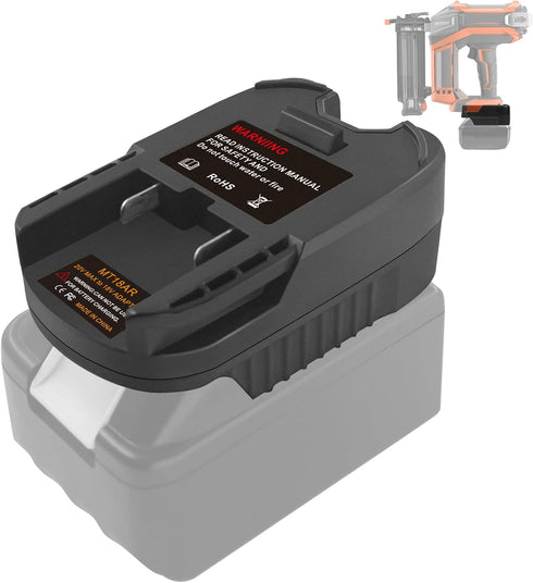 Adapter for RIDGID AEG 18V Cordless Tools, Fits Makita 18V Li-ion Battery Converter, Adapter Only