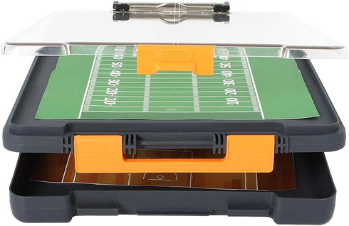 Dexas Clearview Clipcase Dry Erase Clipboard, 13.75 x 9.5 Inch, Orange