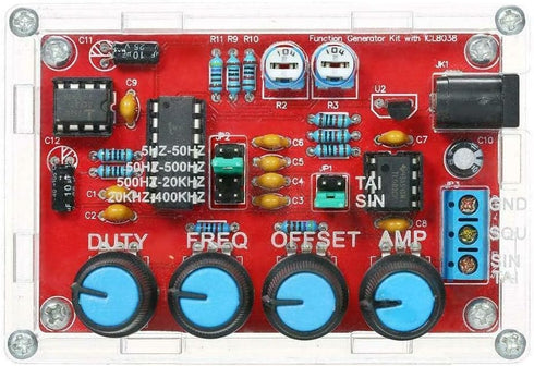 Comimark ICL8038 Function Signal Generator Sine Triangle Wave DIY Kit, 1 Set