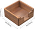 Bamber Cute Sticky Note Holder for Desk, Walnut Wood Notepad Organizer, Pack of 2