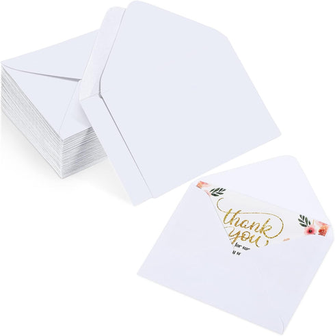Yahenda 200 Count Mini Gift Card Envelopes Bulk Wedding Pocket Small Paper Envelopes for Mother's Day 4 x 2.7 Inch