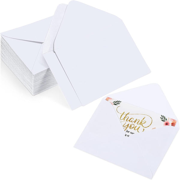 Yahenda 200 Count Mini Gift Card Envelopes Bulk Wedding Pocket Small Paper Envelopes for Mother's Day 4 x 2.7 Inch