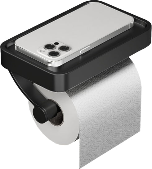 DGYB Bathroom Toilet Paper Holder Wall Mount Black Paper Towel Holder with