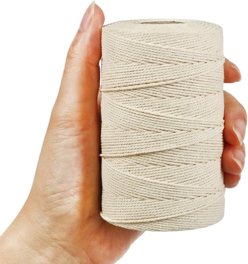 Tenn Well Kitchen Cooking Twine, 2 Rolls x 656 Feet, Food Safe Cotton Bakers String for DIY Crafts