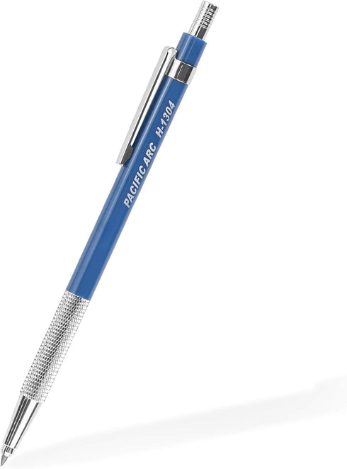 Pacific Arc 2mm Gravity Fed Lead Holder and Lead Sharpener, Blue Drafting Pencil for Drawing & Sketching